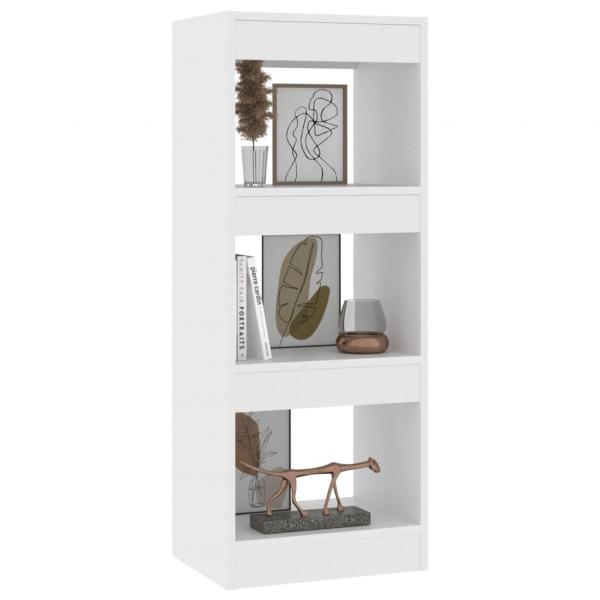 Bücherregal/Raumteiler Weiß 40x30x103 cm Holzwerkstoff