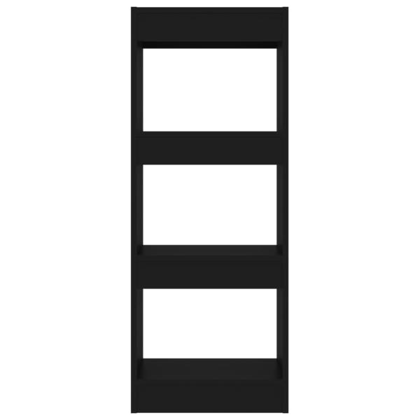 Bücherregal/Raumteiler Schwarz 40x30x103 cm Holzwerkstoff