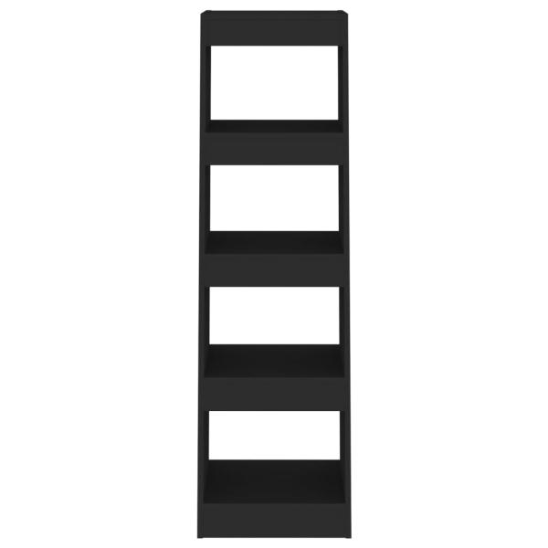 Bücherregal/Raumteiler Schwarz 40x30x135 cm