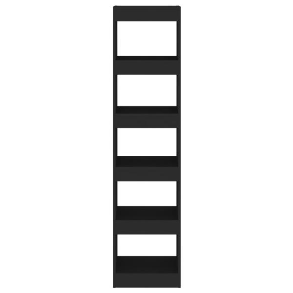 Bücherregal/Raumteiler Schwarz 40x30x166 cm