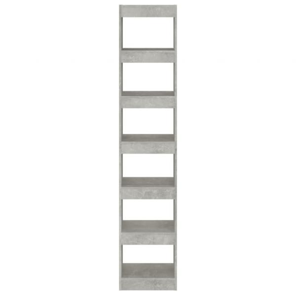 Bücherregal/Raumteiler Betongrau 40x30x198 cm