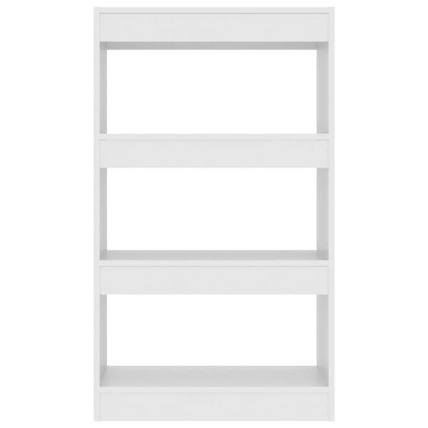Bücherregal/Raumteiler Weiß 60x30x103 cm Holzwerkstoff