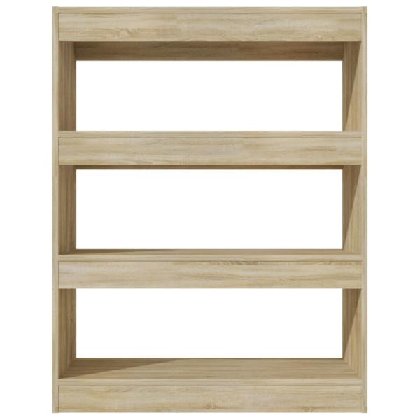 Bücherregal/Raumteiler Sonoma-Eiche 80x30x103 cm Holzwerkstoff