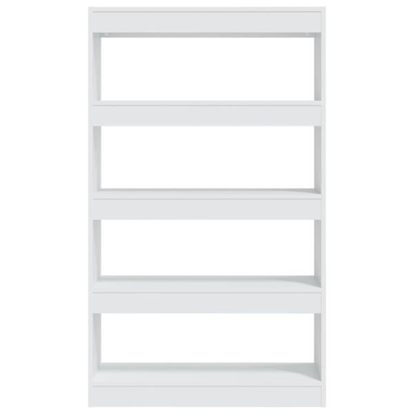ARDEBO.de - Bücherregal/Raumteiler Weiß 80x30x135 cm Holzwerkstoff