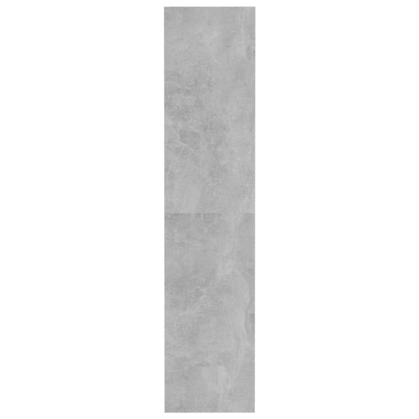 ARDEBO.de - Bücherregal/Raumteiler Betongrau 80x30x135 cm Holzwerkstoff