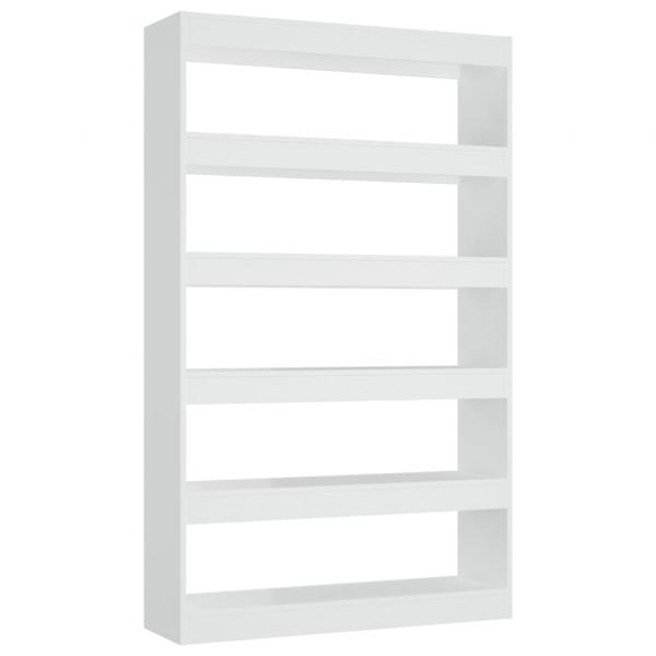 Bücherregal/Raumteiler Weiß 100x30x166 cm