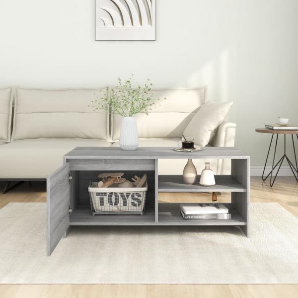 Couchtisch Grau Sonoma 102x50x45 cm Holzwerkstoff