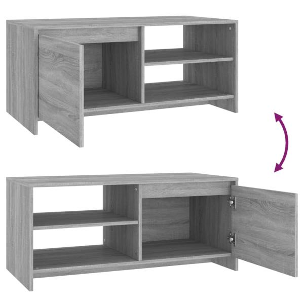 Couchtisch Grau Sonoma 102x50x45 cm Holzwerkstoff