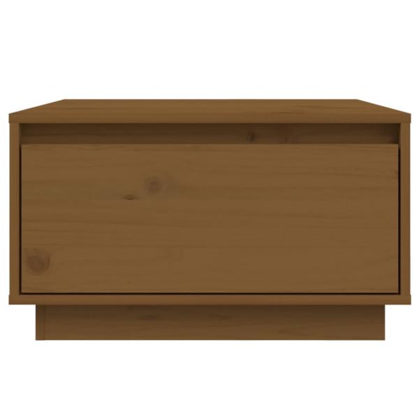 Couchtisch Honigbraun 55x56x32 cm Massivholz Kiefer