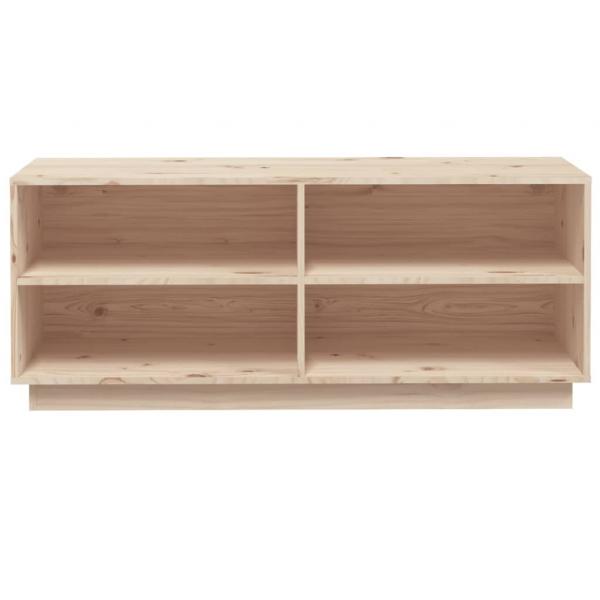 Schuhregal 110x34x45 cm Massivholz Kiefer