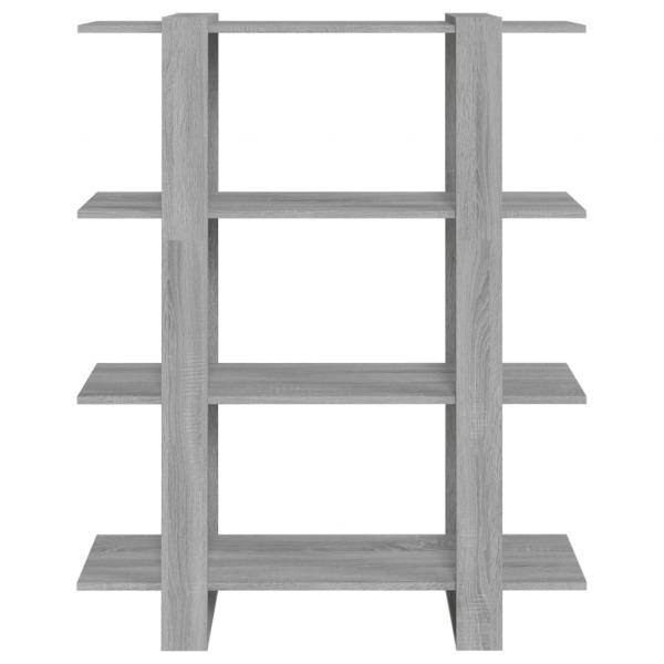 Bücherregal/Raumteiler Grau Sonoma 100x30x123,5 cm