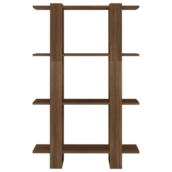ARDEBO.de - Bücherregal/Raumteiler Braun Eichen-Optik 80x30x123,5 cm