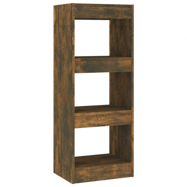 Bücherregal/Raumteiler Räuchereiche 40x30x103 cm Holzwerkstoff
