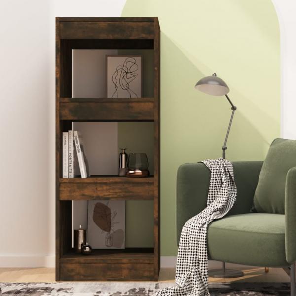 Bücherregal/Raumteiler Räuchereiche 40x30x103 cm Holzwerkstoff
