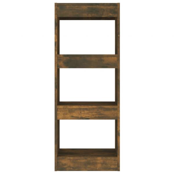Bücherregal/Raumteiler Räuchereiche 40x30x103 cm Holzwerkstoff