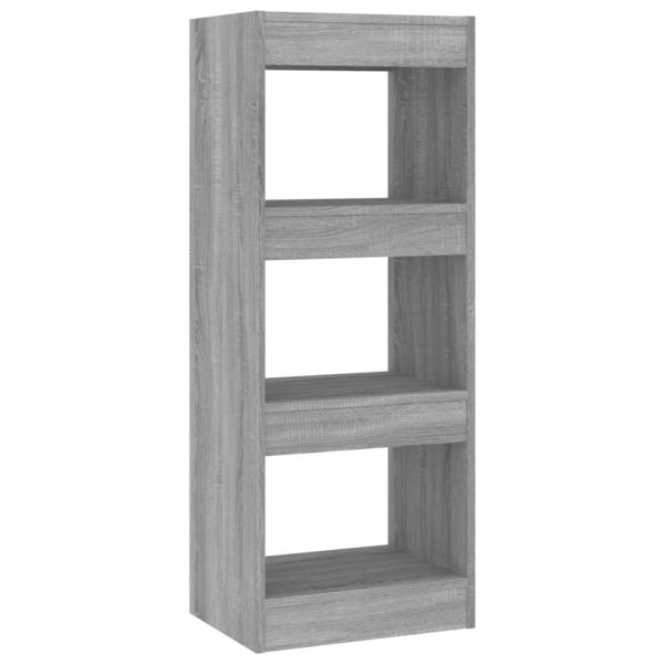 Bücherregal/Raumteiler Grau Sonoma 40x30x103 cm Holzwerkstoff