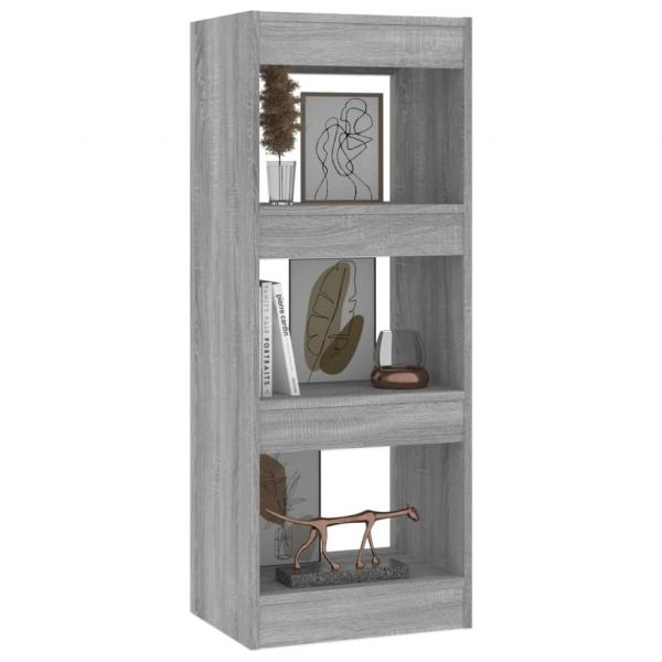 Bücherregal/Raumteiler Grau Sonoma 40x30x103 cm Holzwerkstoff