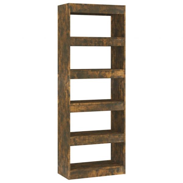 Bücherregal/Raumteiler Räuchereiche 60x30x166 cm Holzwerkstoff