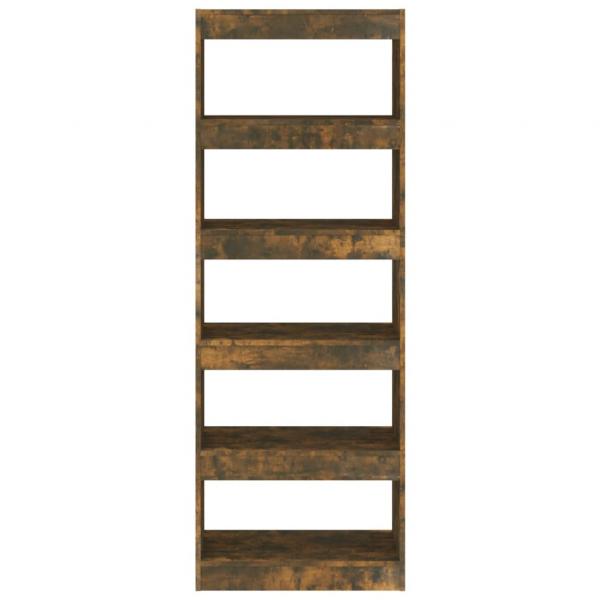 Bücherregal/Raumteiler Räuchereiche 60x30x166 cm Holzwerkstoff