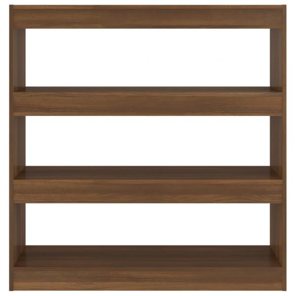 Bücherregal/Raumteiler Braun Eichen-Optik 100x30x103 cm
