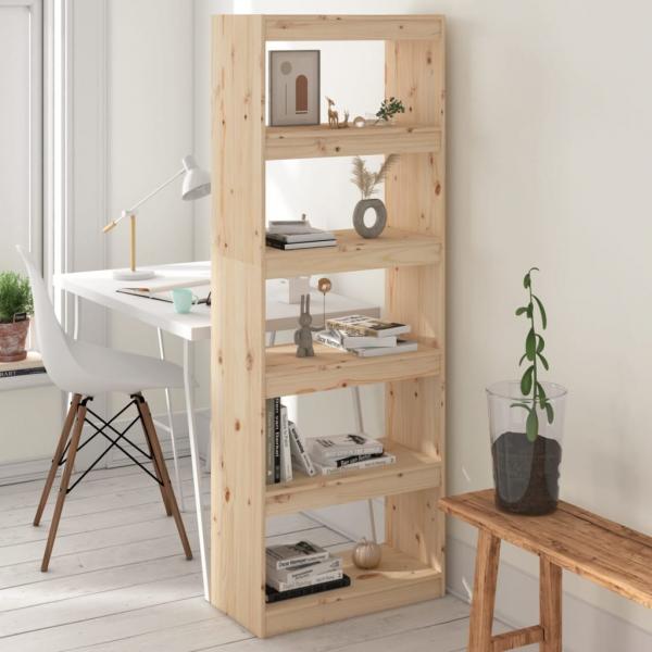 ARDEBO.de - Bücherregal/Raumteiler 60x30x167,5 cm Massivholz Kiefer