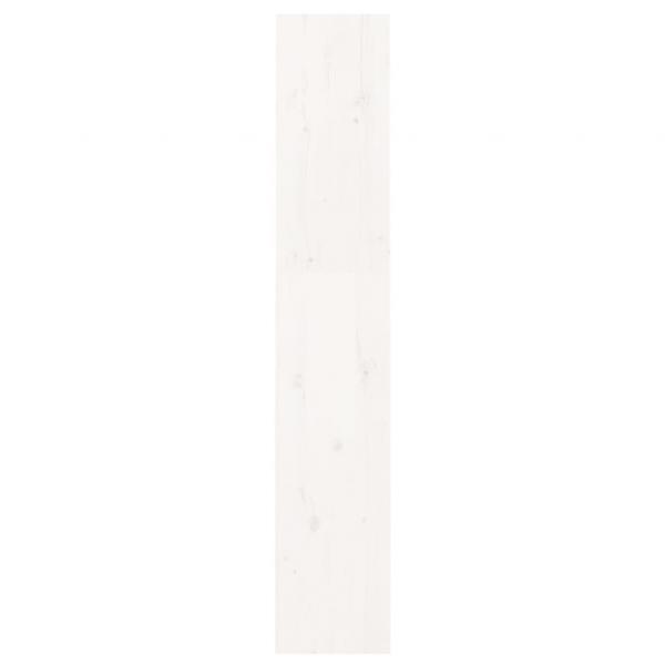 Bücherregal/Raumteiler Weiß 60x30x167,5 cm Massivholz Kiefer
