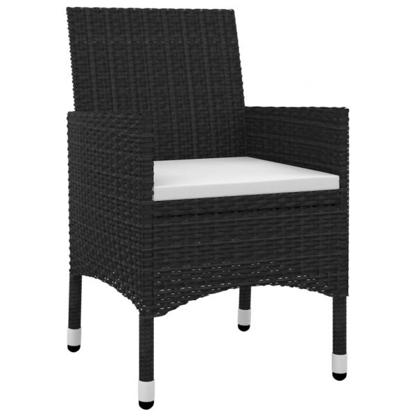 9-tlg. Garten-Essgruppe mit Auflagen Poly Rattan und Glas