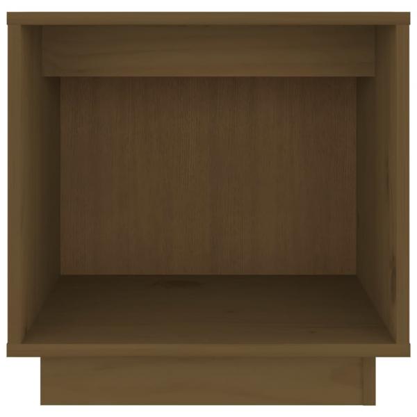 Nachttische 2 Stk. Honigbraun 40x30x40 cm Massivholz Kiefer