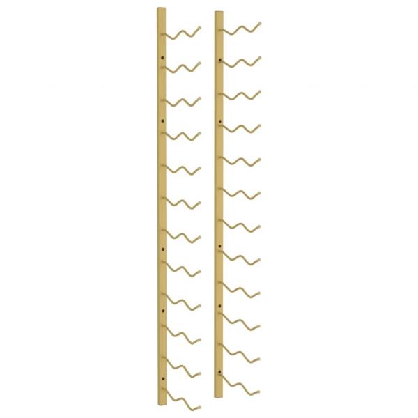 Wand-Weinregal für 24 Flaschen Golden Eisen