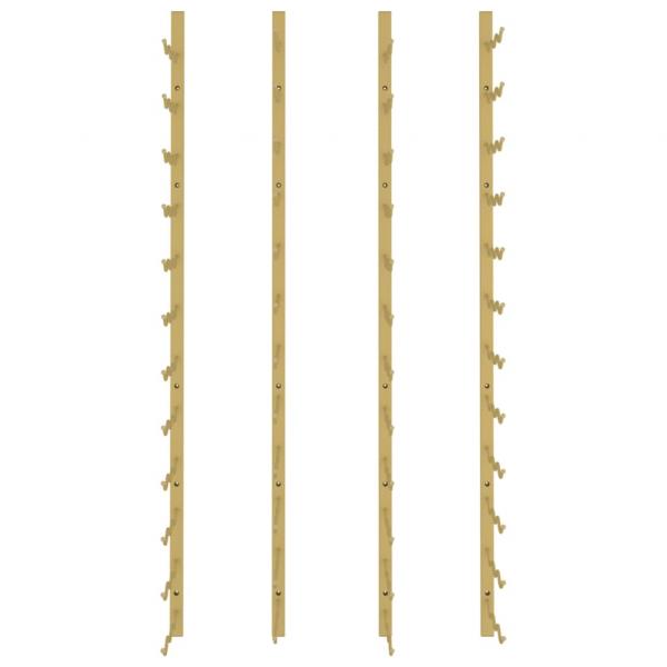 Wand-Weinregal für 36 Flaschen 2 Stk. Golden Eisen