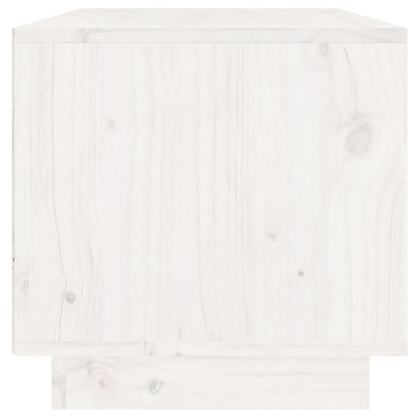 ARDEBO.de - TV-Schrank Weiß 60x35x35 cm Massivholz Kiefer