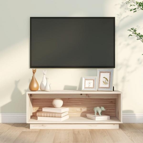 ARDEBO.de - TV-Schrank 90x35x35 cm Massivholz Kiefer