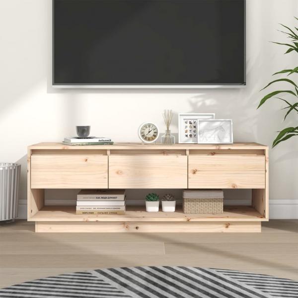 ARDEBO.de - TV-Schrank 110,5x34x40 cm Massivholz Kiefer