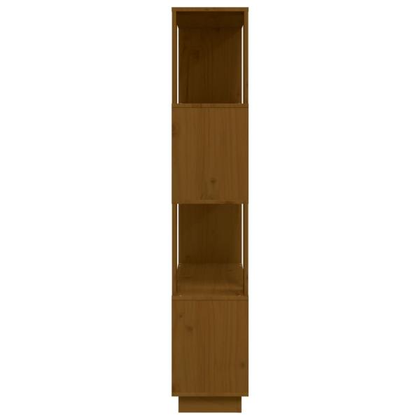 Bücherregal/Raumteiler Honigbraun 80x25x132 cm Massivholz