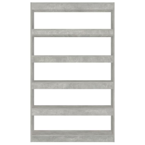 ARDEBO.de - Bücherregal/Raumteiler Betongrau 100x30x166 cm