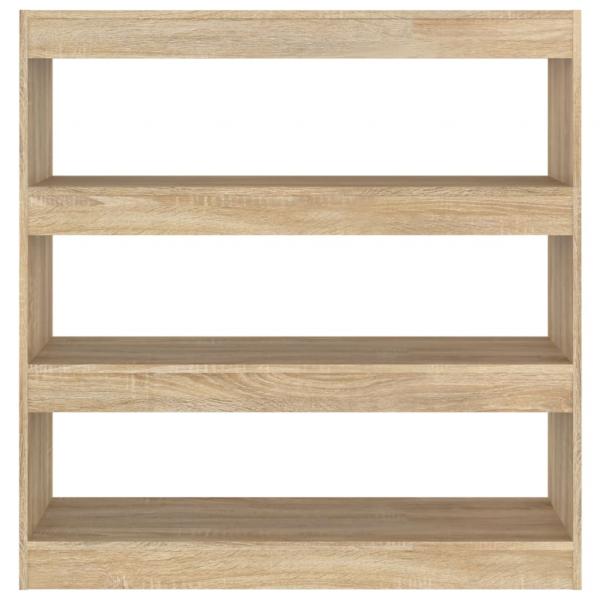 Bücherregal/Raumteiler Sonoma-Eiche 100x30x103 cm