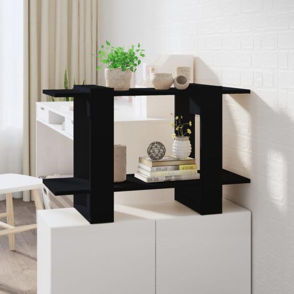 ARDEBO.de - Bücherregal/Raumteiler Schwarz 80x30x51 cm