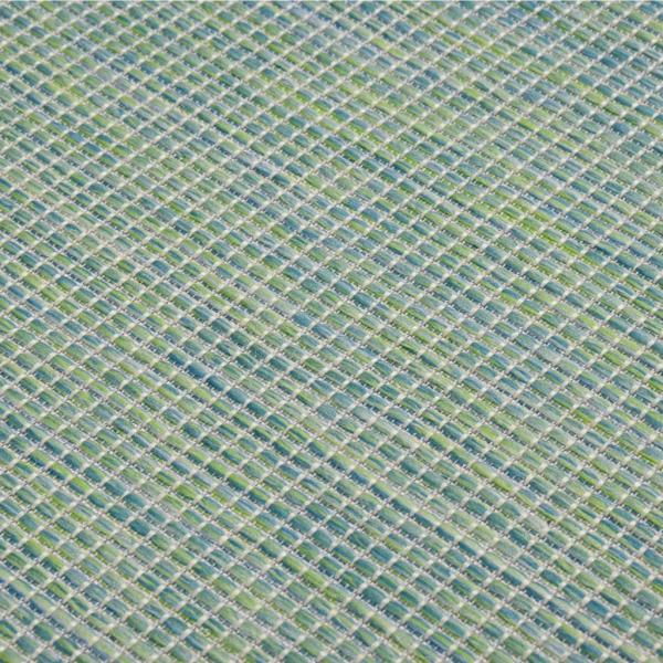 Outdoor-Teppich Flachgewebe 140x200 cm Türkis