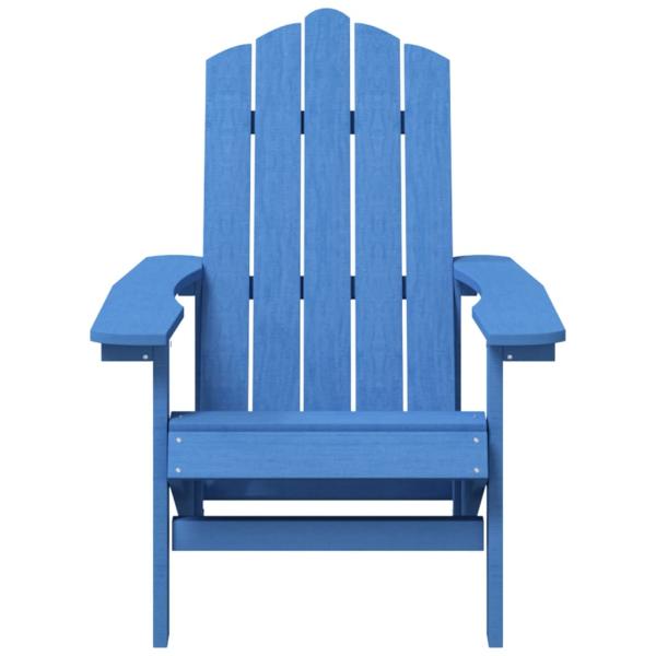 Adirondack-Gartenstuhl mit Tisch HDPE Aquamarin