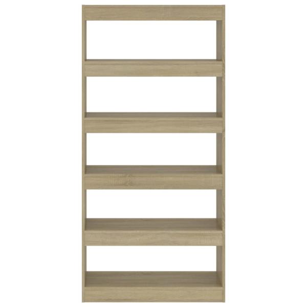 Bücherregal/Raumteiler Sonoma-Eiche 80x30x166 cm Holzwerkstoff
