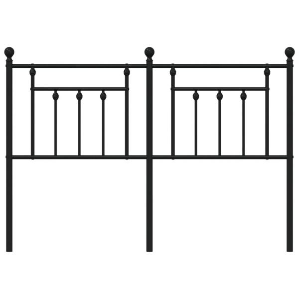 Kopfteil Metall Schwarz 150 cm