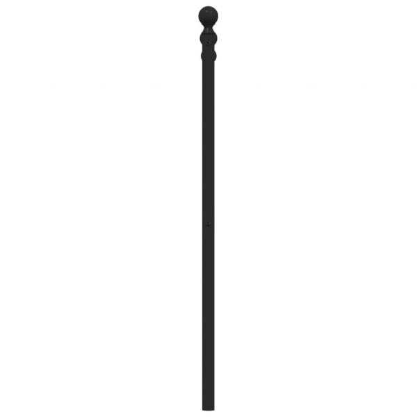 Kopfteil Metall Schwarz 180 cm