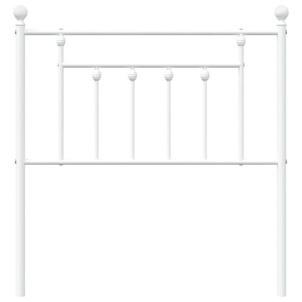 Kopfteil Metall Weiß 80 cm
