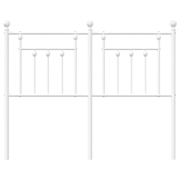 Kopfteil Metall Weiß 120 cm