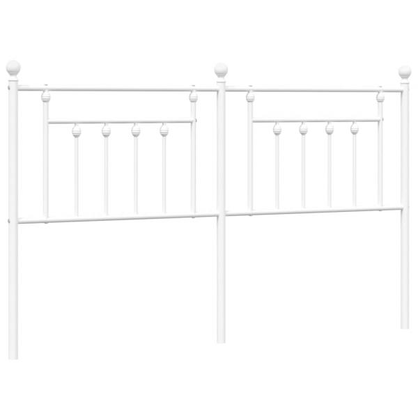Kopfteil Metall Weiß 160 cm