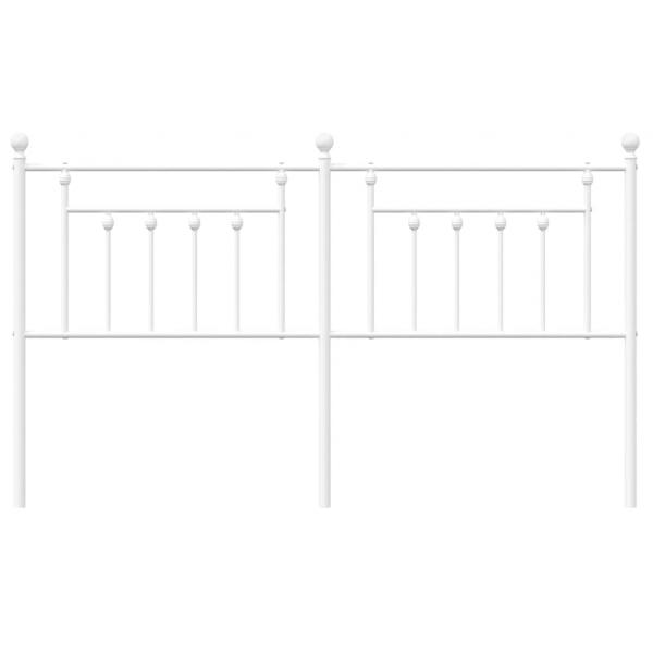 Kopfteil Metall Weiß 160 cm