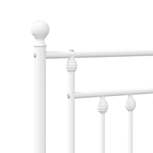 Kopfteil Metall Weiß 160 cm