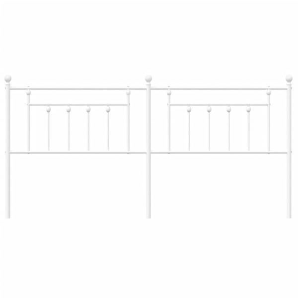 Kopfteil Metall Weiß 200 cm