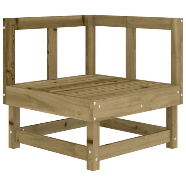 Ecksofa mit Kissen Kiefernholz Imprägniert