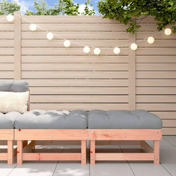 ARDEBO.de - Gartenhocker mit Kissen 2 Stk. Massivholz Douglasie